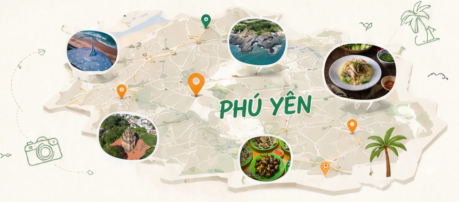 Bản đồ Thổ Địa Phú Yên